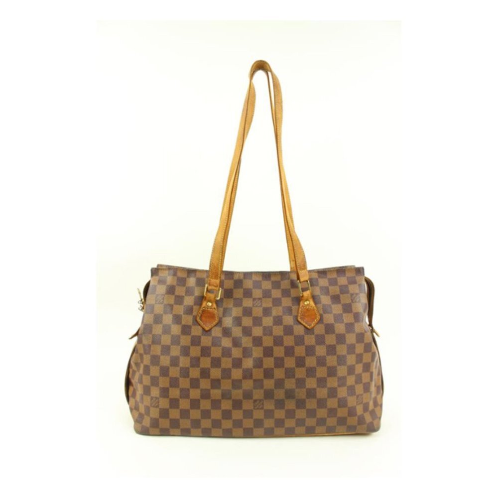 Louis Vuitton 100th Anniversary Centenaire Damier Ebene Columbine Zip Tote 57lv2
